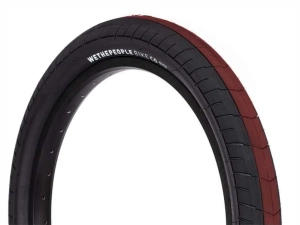 WeThePeople WTP Activate 20" 100psi BMX tyre | Black Red Stripe