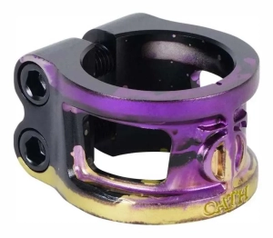 Oath Cage V2 zacisk do hulajnogi wyczynowej | Black Purple Yellow