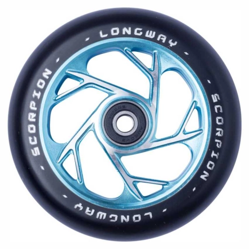 Longway Tyro Scooter Rolle 110 Mm – Unisex Roller-Rad Für Tricks & Speed, Blau, Mit Nylonkern, Leicht & Elastisch
