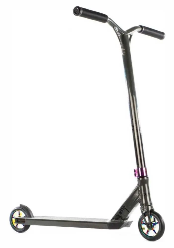 Trottinette Cascade Versatyl S2C Complete V2 - Hauteur 84 Cm, Chromée/Noire, Idéale Dès 8 Ans