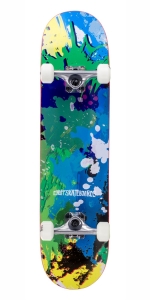 Enuff Splat Skateboard | 7.75" Green Blue
