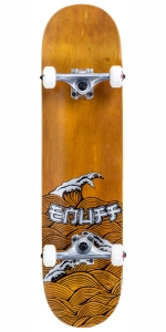 Enuff Big Wave Skateboard | 8" Brown Silver
