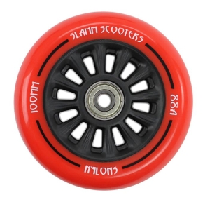 Slamm 100mm Nylon Core kółko do hulajnogi | Red