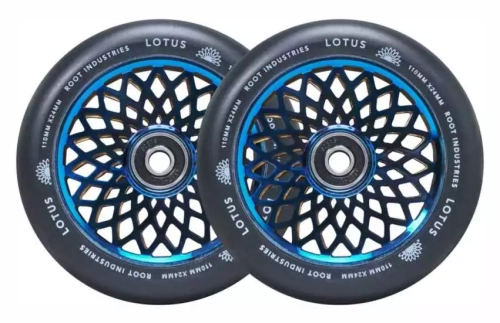 root lotus kółka hulajnogi wyczynowej rollen pro stunt scooter wheels 2pack-black blue ray.webp