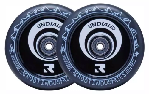 root undialed black 110mm 120mm kółka hulajnogi wyczynowej rollen 2pack stunt scooter wheels black.webp