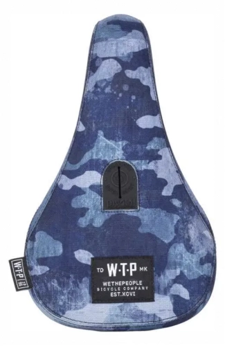 wethepeople wtp team fat siodełko sattle pivotal bmx seat leather indigo camo (1).webp