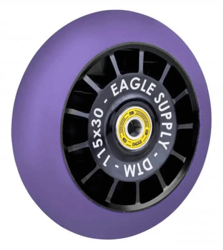 eagle supply radix dtm 115mm kółko do hulajnogi wyczynowej rolle stunt scooter wheel black purple.webp