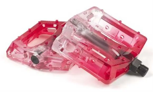 saltplus stealth lb pedały bmx pedale loose clear red.webp