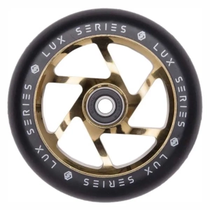 Striker Lux 100mm stunt scooter wheel | Gold Chrome