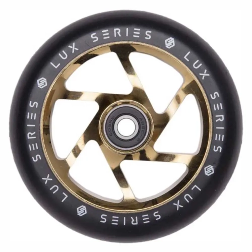 striker lux spoked 100mm kółko hulajnogi wyczynowej rolle rader stunt scooter wheel gold.webp