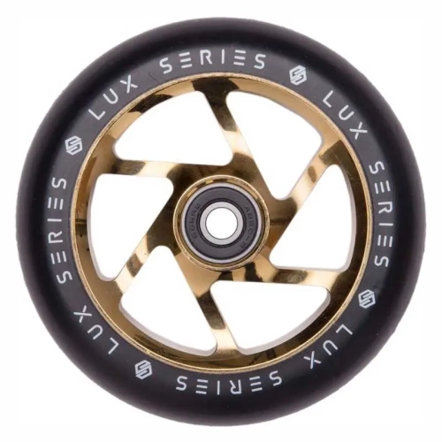 striker lux 110mm kółko hulajnogi wyczynowej rolle rader stunt scooter wheel gold chrome.webp