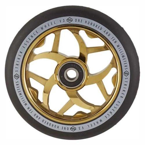 striker essence v3 110mm kółko hulajnogi wyczynowej rolle rader stunt scooter wheel black gold chrome.webp