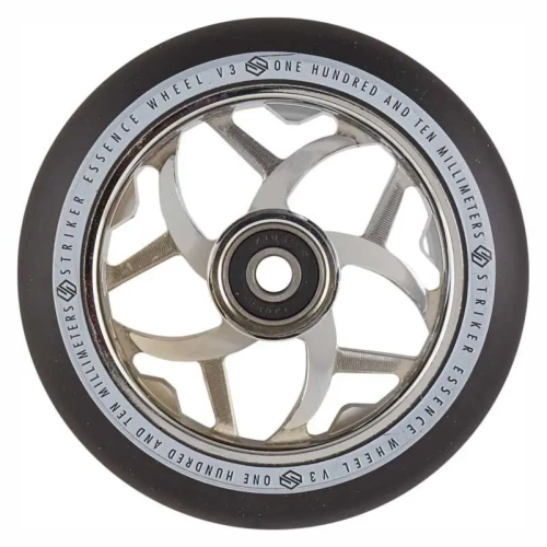 striker essence v3 110mm kółko hulajnogi wyczynowej rolle rader stunt scooter wheel black chrome.webp