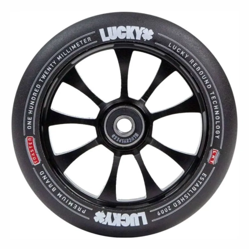 lucky toaster 120mm kółko hulajnogi wyczynowej kolecko stunt scooter freestyle kolobezka wheel rolle Black.webp