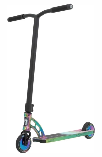 mgp mgo pro psychadelic hulajnoga wyczynowa stunt scooter freestyle kolobezka neochrome plated (1).webp