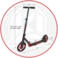 madd gear carve kruzer 200 hulajnoga miejska składana city scooter roller kolobezka black red (10).webp