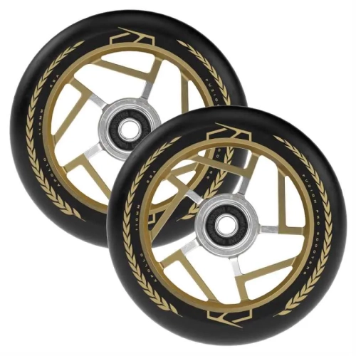 fuzion apollo 110mm kółka wheels rollen hulajnogi wyczynowej stunt scooter black gold (4).webp