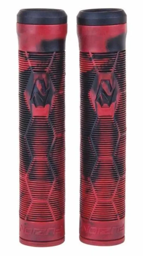 Fuzion Hex gripy rączki grips griffe hulajnoga wyczynowa pro stunt scooter Red Black (1).webp