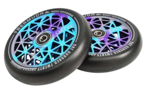 Oath Bermuda 120mm stunt scooter wheels 2-pack | Blue Purple Titanium