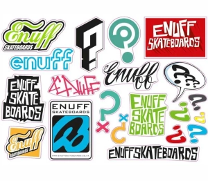 Enuff Skateboards zestaw naklejek