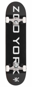 Zoo York OG 95 Logo Block Skateboard | 7.75" Black
