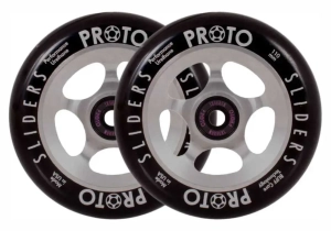Proto Sliders 110mm kółka do hulajnogi wyczynowej | Black Raw