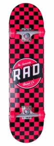 Rad Checkers skateboard | 7.75" Black (1)