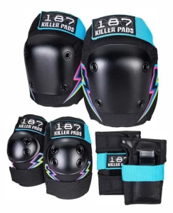 187 Killer Pads Junior Six zestaw ochraniaczy dla dziecka | Electric Bolt