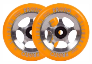 Proto Sliders Starbright 110mm stunt scooter wheels | Orange
