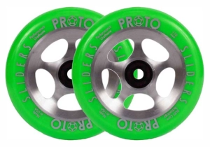 Proto Sliders Starbright 110mm stunt scooter wheels | Green