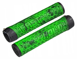 NS Bikes Hold Fast gripy MTB Lock-On | Green Black