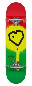 Blueprint Spray Heart skateboard | 8" V2 Rasta
