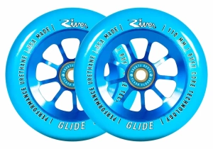 River Glide 110mm stunt scooter wheels | Sapphire