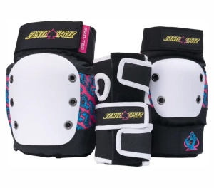Pro-Tec x Santa Cruz Street zestaw ochraniaczy | Black White