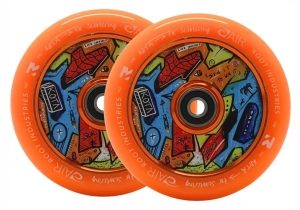 Root Air 110mm 2-Pack Stunt Scooter Wheels | Black (1) (1) (1)