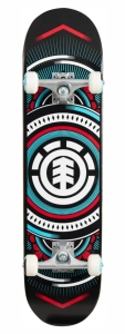 Element Hatched Red deskorolka | 7.75" Black