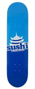 Sushi Pagoda Logo blat / deck do deskorolki | 8" Blue