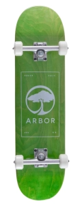 Arbor Street deskorolka | 8" Logo Green