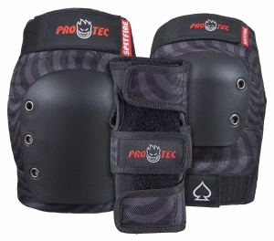 Pro-Tec x Spitfire Street zestaw ochraniaczy | Swirl Black