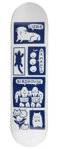 Birdhouse Dixon Skull skateboard deck 8.5" | Grey (1) (1) (1) (1)