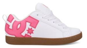 DC Shoes Court Graffik buty skate | White Pink Gum