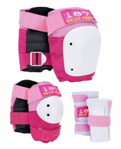 187 Killer Pads Six Pack Protective Gear Set | Black (1) (1)