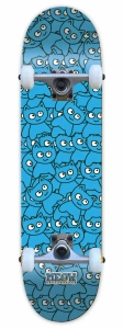 Meow Sticker Pile deskorolka | 8.25" Cyan