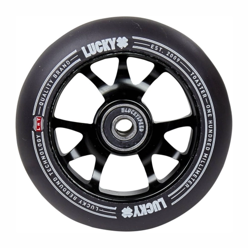Kółko do hulajnogi wyczynowej 100mm Lucky Toaster stunt scooter wheel rolle Black.jpg