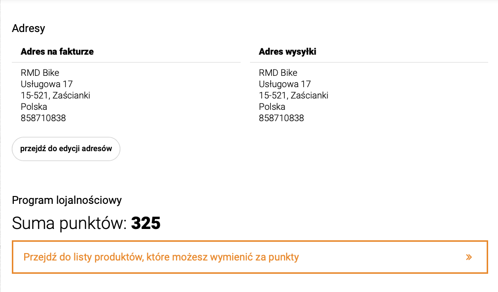 Program lojalnościowy rmdbike