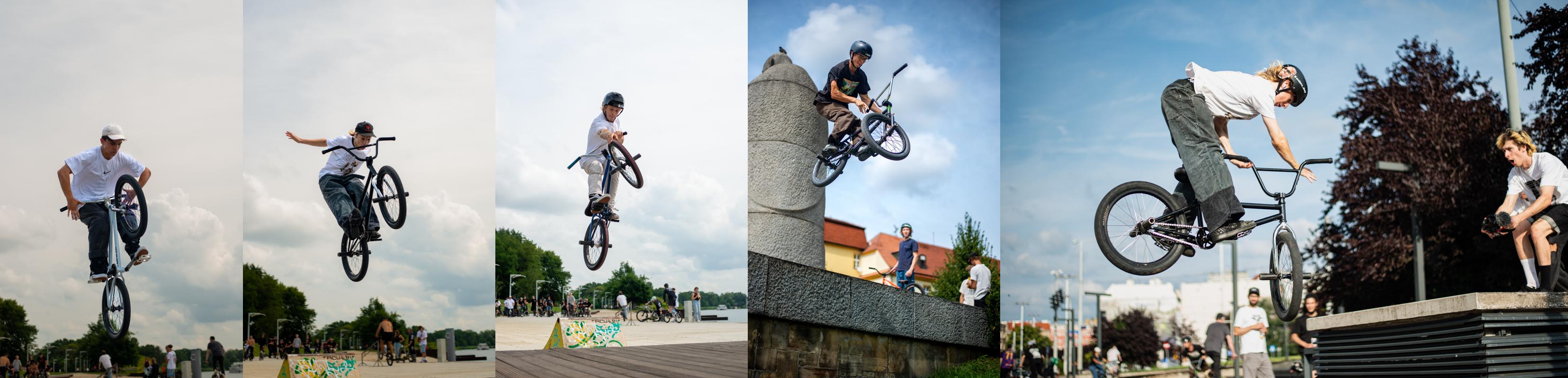 BMX JAM Wrocłam impreza sponsorowan rmd bike kolaż