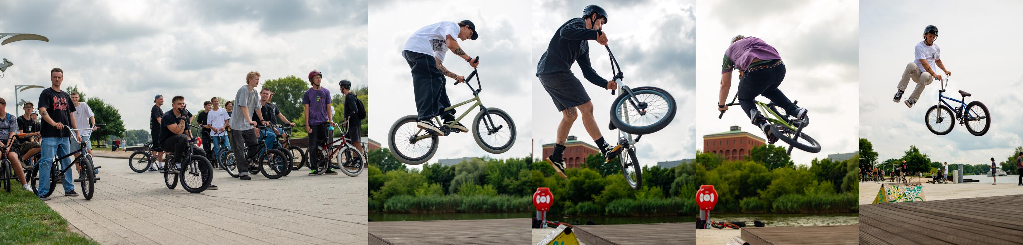 BMX JAM Wrocław 2025 impreza sponsorowana rmdbike shop kolaż