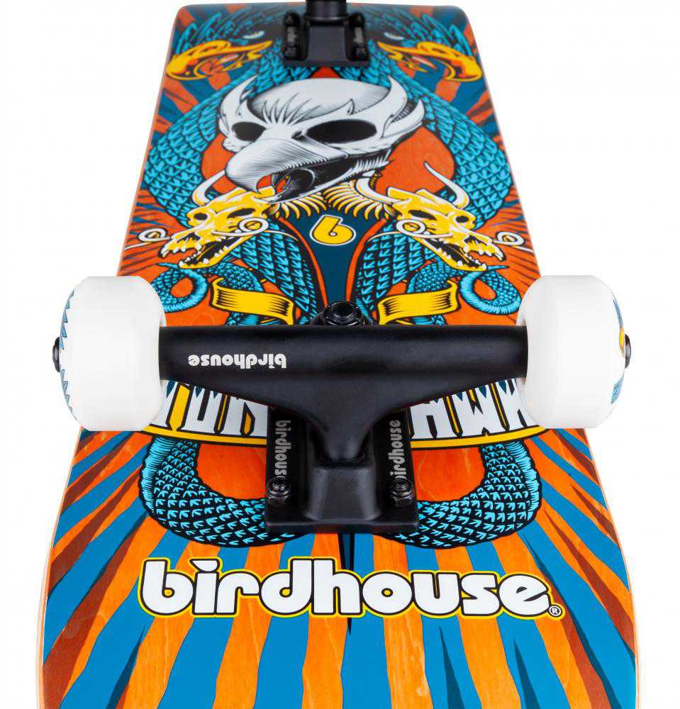 Planche De Skateboard Birdhouse Pro Advanced Spiral Bleu 7.75" + 20 Stickers Neuf
