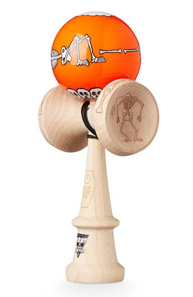 Krom Pro Model Kendama KROM x Jody Barton Skeletons Orange