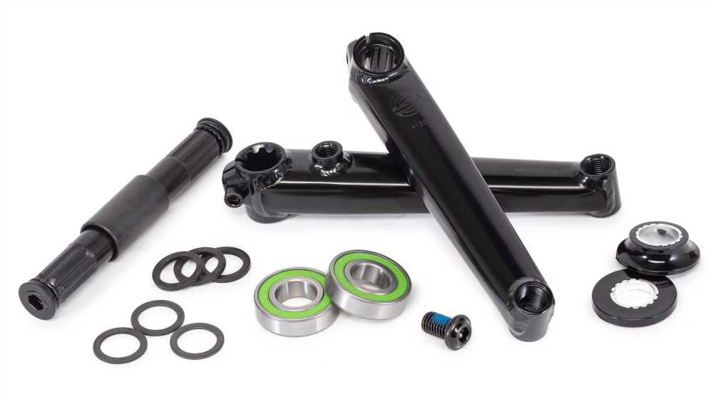 Salt Revo BMX Cranks 175mm + Bottom bracket | Black I RMD BIKE